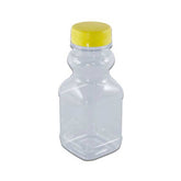 Clear Juice Bottle 250ML Bottom Square Lid